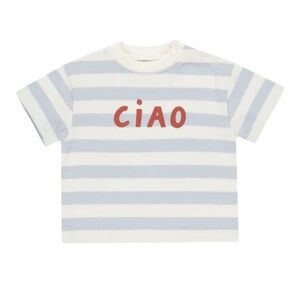 Rylee + Cru Blue Stripe Ciao Tee Shirt